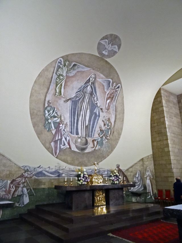 Chorwand-Frescobild Immaculata